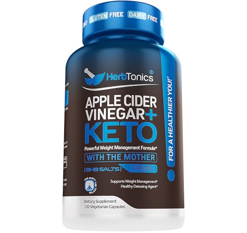 Herbtonics Apple Cider Vinegar Capsules: Fat Burner & Appetite Suppressant