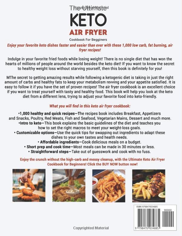1,000 Quick & Tasty Keto Recipes: Ultimate Air Fryer