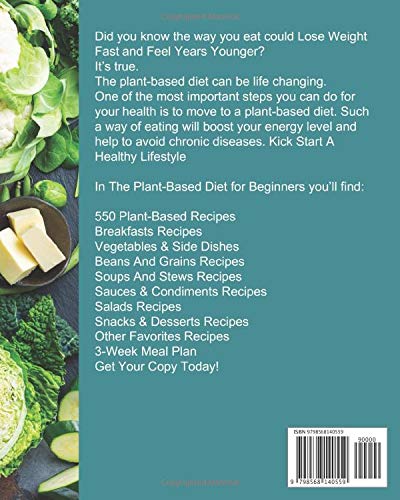 Plant-Based Weight Loss: Energize with 550 Tasty Recipes