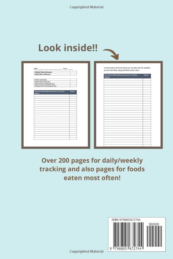 Weight Loss Planner: Points and Activity Tracker