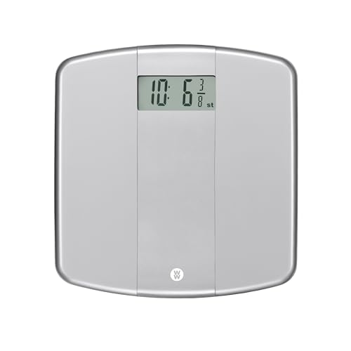 WW Easy Read Precision Electronic Bathroom Scale, Silver