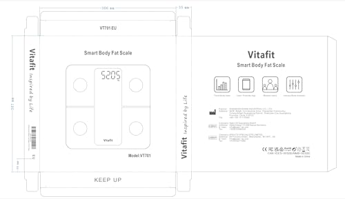 Vitafit Smart Scales - Body Weight, Fat, BMI