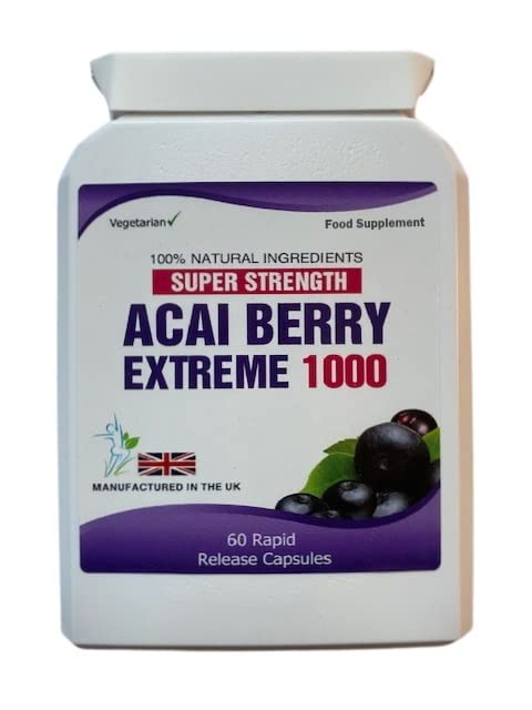 Acai Berry Extreme 1000 Pure Detox Capsules - Weight Loss