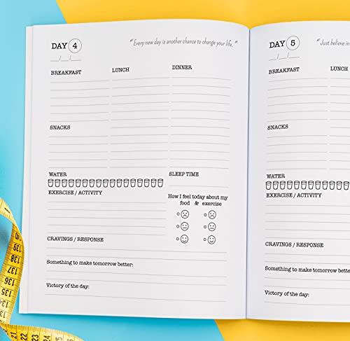 Daily Food & Exercise Journal: Be Your Best Self