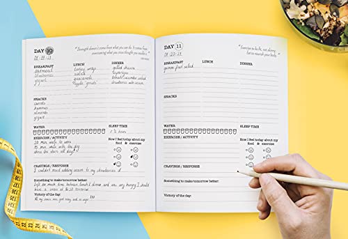 Daily Food & Exercise Journal: Be Your Best Self