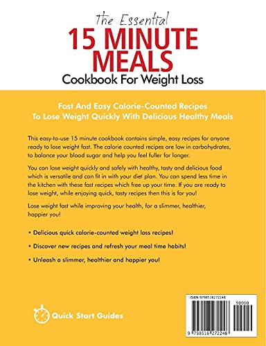 15 Minute Meals Cookbook: Fast Weight Loss Recipes
