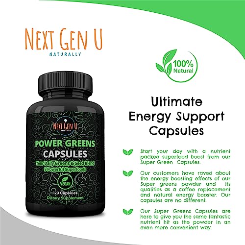 Super Greens Immune System Support Capsules