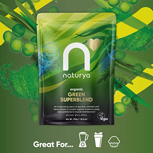 Naturya Organic Green SuperBlend: Alkalising Superfood, 250g