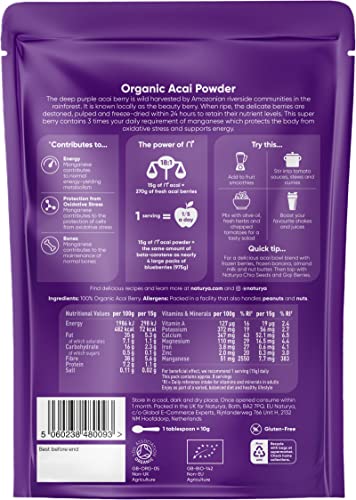 Organic Açaí Powder - Wild-Harvested Superfood (125g Pouch)