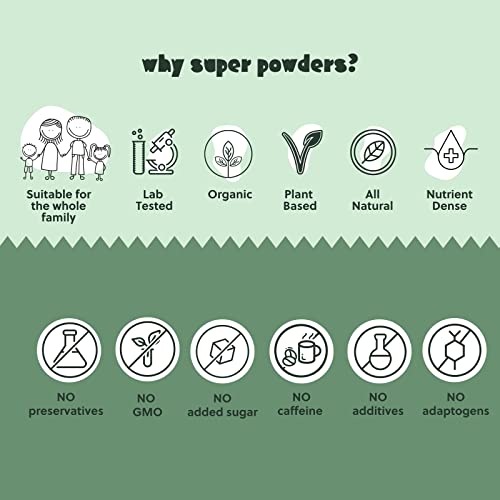 Healthy Green Superfood Blend for Family Meals - 50 Servings