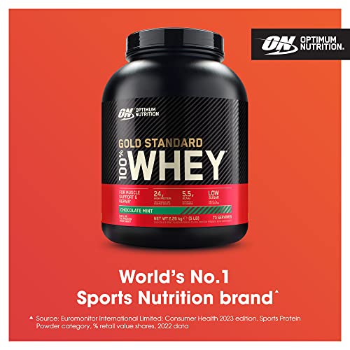 Optimum Nutrition Gold Standard Whey Protein Powder, Chocolate Mint