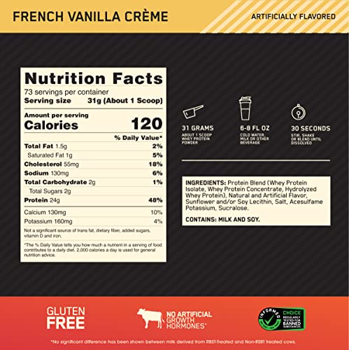 Muscle-Building Protein Powder with French Vanilla Flavor