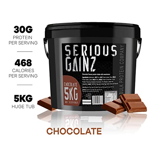Bulk Protein Co. SERIOUS GAINZ - Whey Protein Chocolate, 5kg