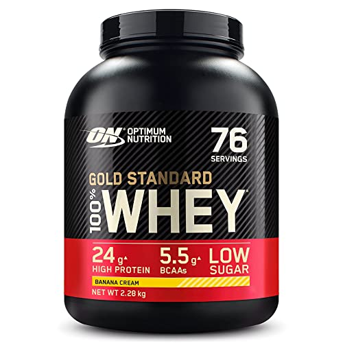 Gold Standard Whey Protein Powder - Banana Cream Flavor