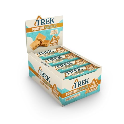 TREK Salted Caramel High Protein Flapjack - Vegan - 16 Bars