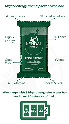 Vegan Gluten Free Energy Bars with Electrolytes (Pack of 6)