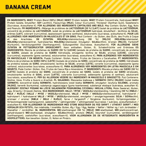 Gold Standard Whey Protein Powder - Banana Cream Flavor