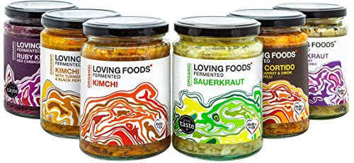 UK-Made Organic Sauerkraut & Kimchi Mix (475g)