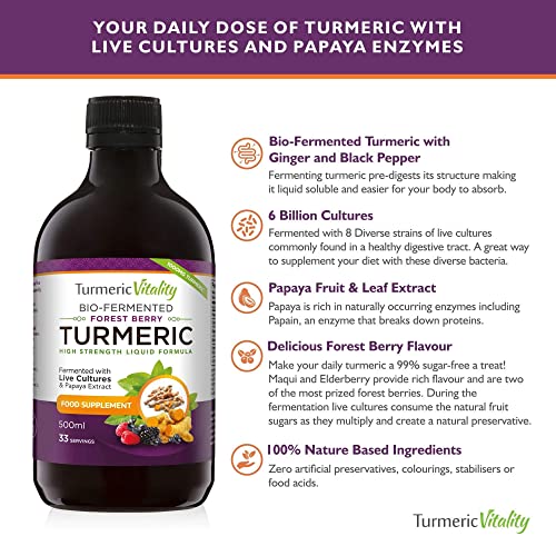 Turmeric Probiotic Enzyme Liquid - High Strength Shot