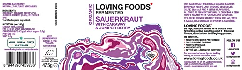 UK-Made Organic Sauerkraut & Kimchi Mix (475g)