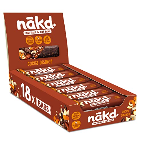 Nakd Cocoa Orange Fruit & Nut Bars - Vegan - Gluten Free