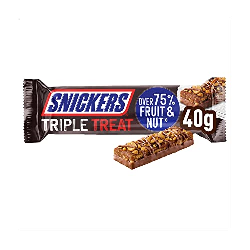Snickers Triple Treat Fruit & Nut Chocolate Bars