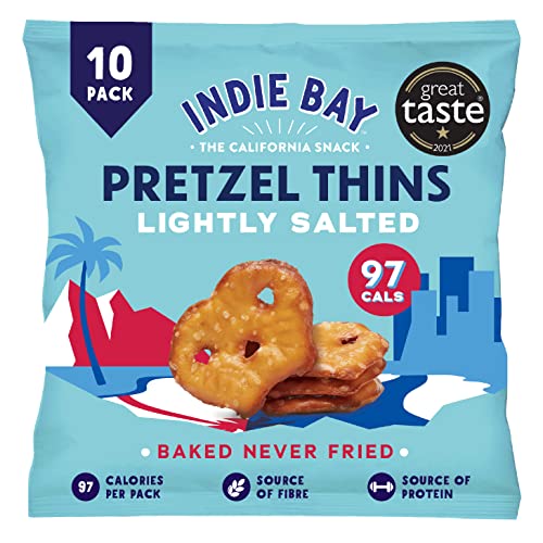 Indie Bay Lightly Salted Pretzel Thins - Healthy Vegan Snacks