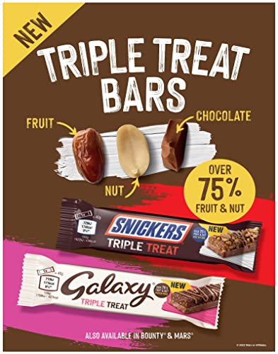 Snickers Triple Treat Fruit & Nut Chocolate Bars
