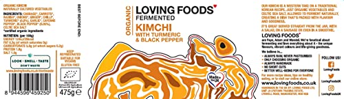 UK-Made Organic Sauerkraut & Kimchi Mix (475g)