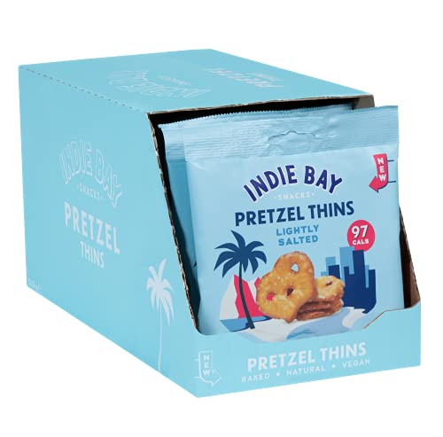 Indie Bay Lightly Salted Pretzel Thins - Healthy Vegan Snacks
