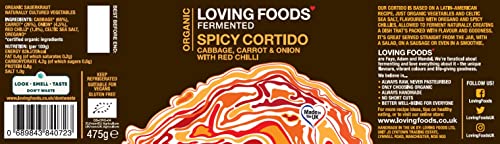 UK-Made Organic Sauerkraut & Kimchi Mix (475g)