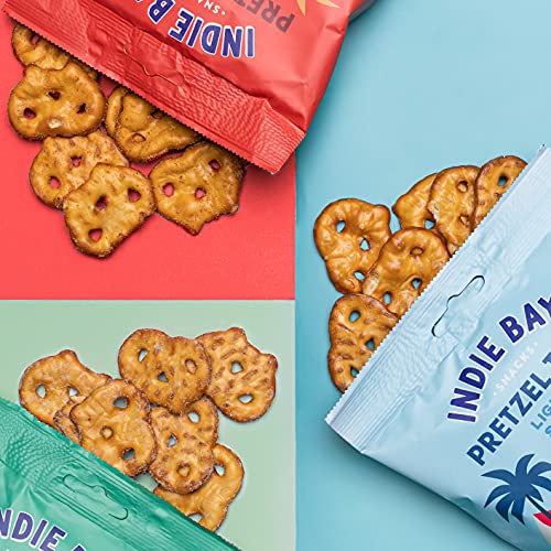 Indie Bay Lightly Salted Pretzel Thins - Healthy Vegan Snacks