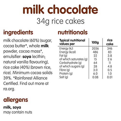 Healthy Itsu Milk Chocolate Rice Cakes | 12 Pack