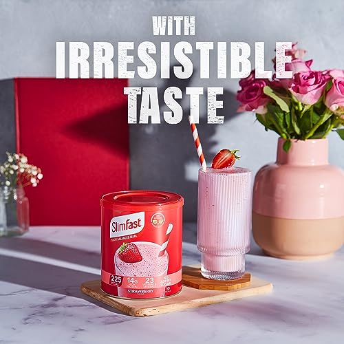 Strawberry SlimFast Shake: Nutrient-Rich Meal Replacement (584g)