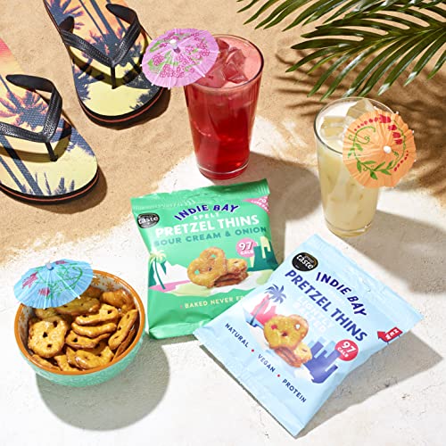 Indie Bay Lightly Salted Pretzel Thins - Healthy Vegan Snacks
