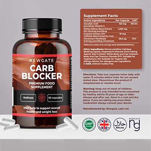 High Strength Carb Blocker - UK-Made Halal Supplement