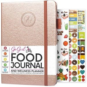 GoGirl Wellness Planner & Food Journal – Rose Gold