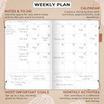 GoGirl Wellness Planner & Food Journal – Rose Gold