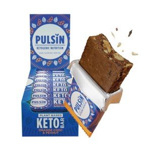 Pulsin Plant-Based Keto Protein Bars - Orange Chip