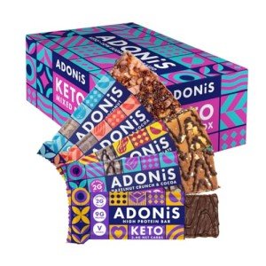 Adonis High Protein Keto Snack Box – 20 Bars