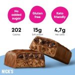 NICKS Triple Chocolate Keto Protein Bars - 12 Pack
