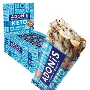 Adonis Vanilla & Coconut Keto Snack Bars - Vegan