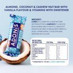 Adonis Vanilla & Coconut Keto Snack Bars - Vegan