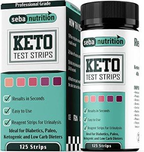 Keto Urine Test Strips – 125 Accurate Test Sticks