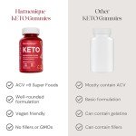 Keto Gummies with ACV & Digestive Support, 60ct