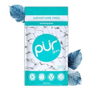 PUR Sugar Free Wintergreen Chewing Gum, 55 Pieces
