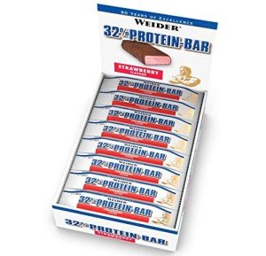 Weider Strawberry Protein Bars - 32% Protein, 24 Count