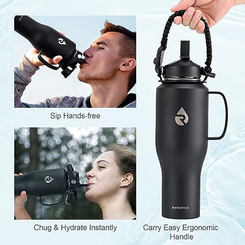 40oz Insulated Stainless Steel Water Bottle with Handle
