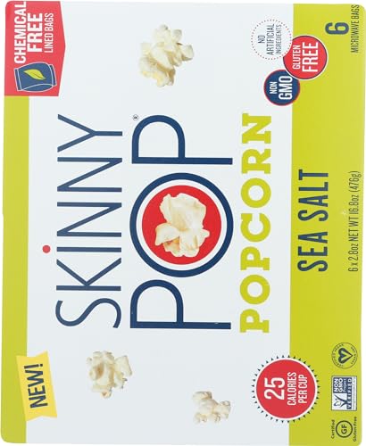 Sea Salt Skinny Pop Microwave Popcorn 16.8oz