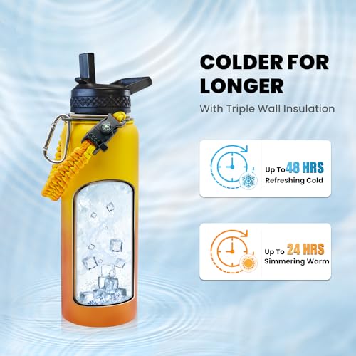 40 oz Insulated Stainless Steel Water Bottle